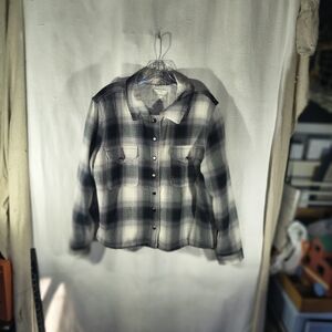 Lucky Brand Men's Size Large Flannel Snap Front Shirt Jacket